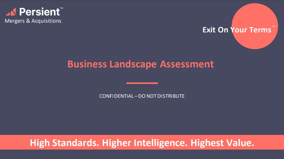 Get a business valuation through our Business Landscape Assessment today.